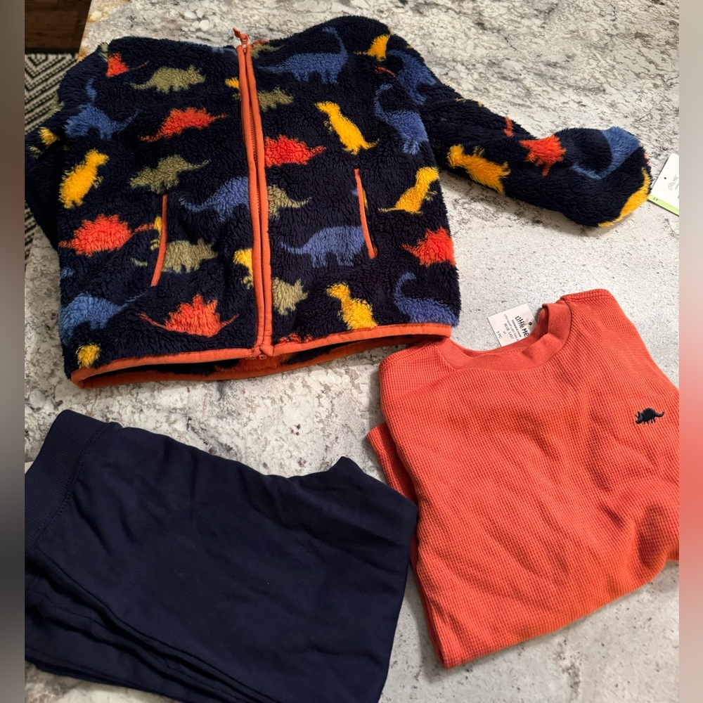New Little Me -3 peice Sherpa Jacket Set.